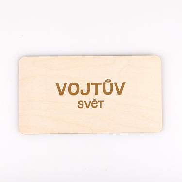 Ukseplaat nime ja tekstiga - Poiss