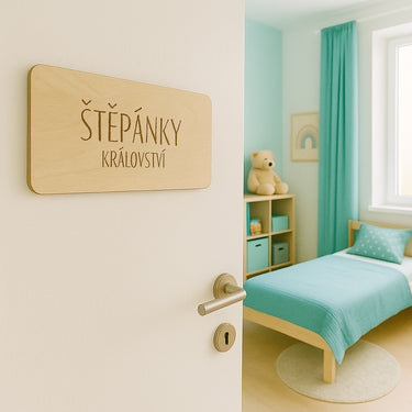 Ukseplaat nime ja tekstiga - Tüdruk