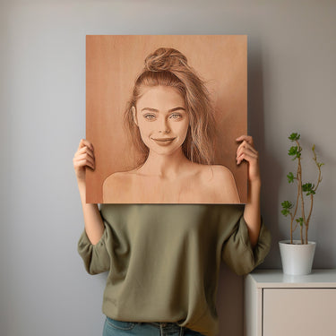 Foto puitplaadil A2 (60 x 40 cm) 