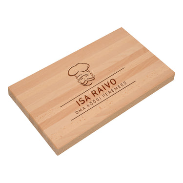 Graveeringuga massiivne kinkelaud Kokk 