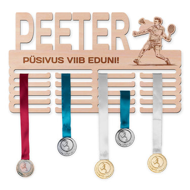 Medalite hoidja- Sulgpall, mees 