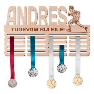 Medalite hoidja- Jooks, mees 