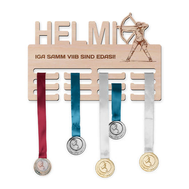 Medalite hoidja- Vibulaskmine, naine 