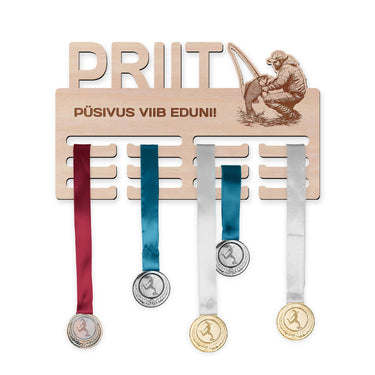 Medalite hoidja- Kalapüük, mees 