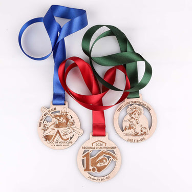 Kohandatud puidust medal